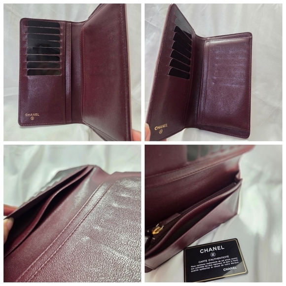 Authentic Chanel Pink Quilted Leather CC Logo Long Flap Wallet 22-Series - Picture 4 of 13